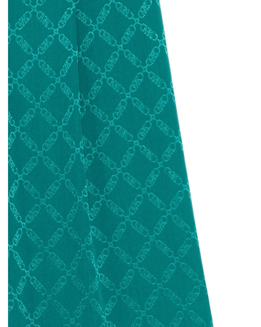 Michael Kors Green Monogram Trousers