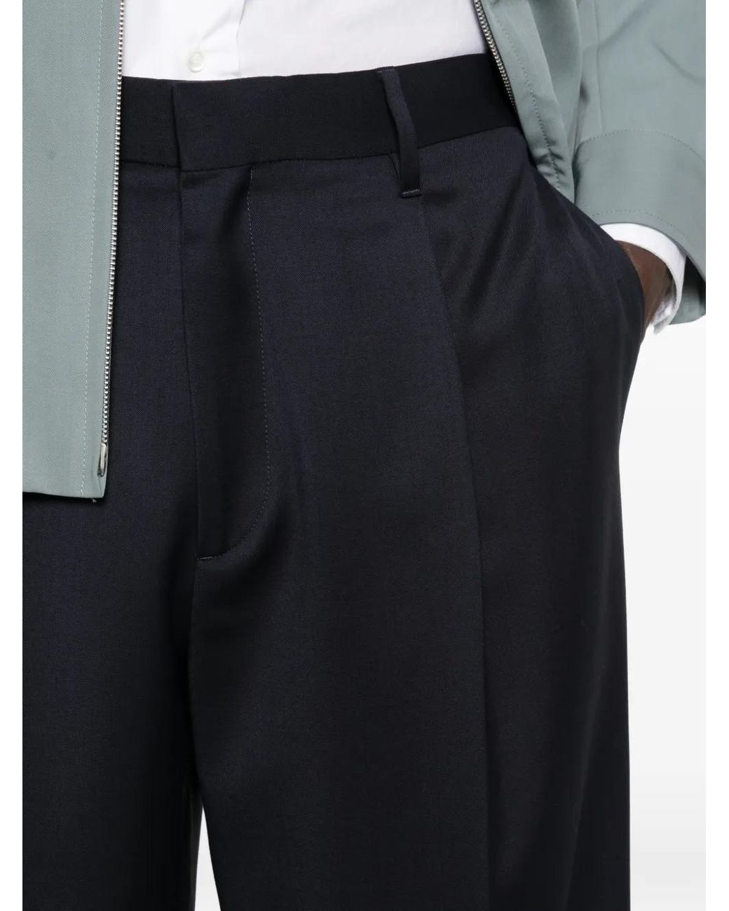 Lardini Black Migio Pleated Trousers for men