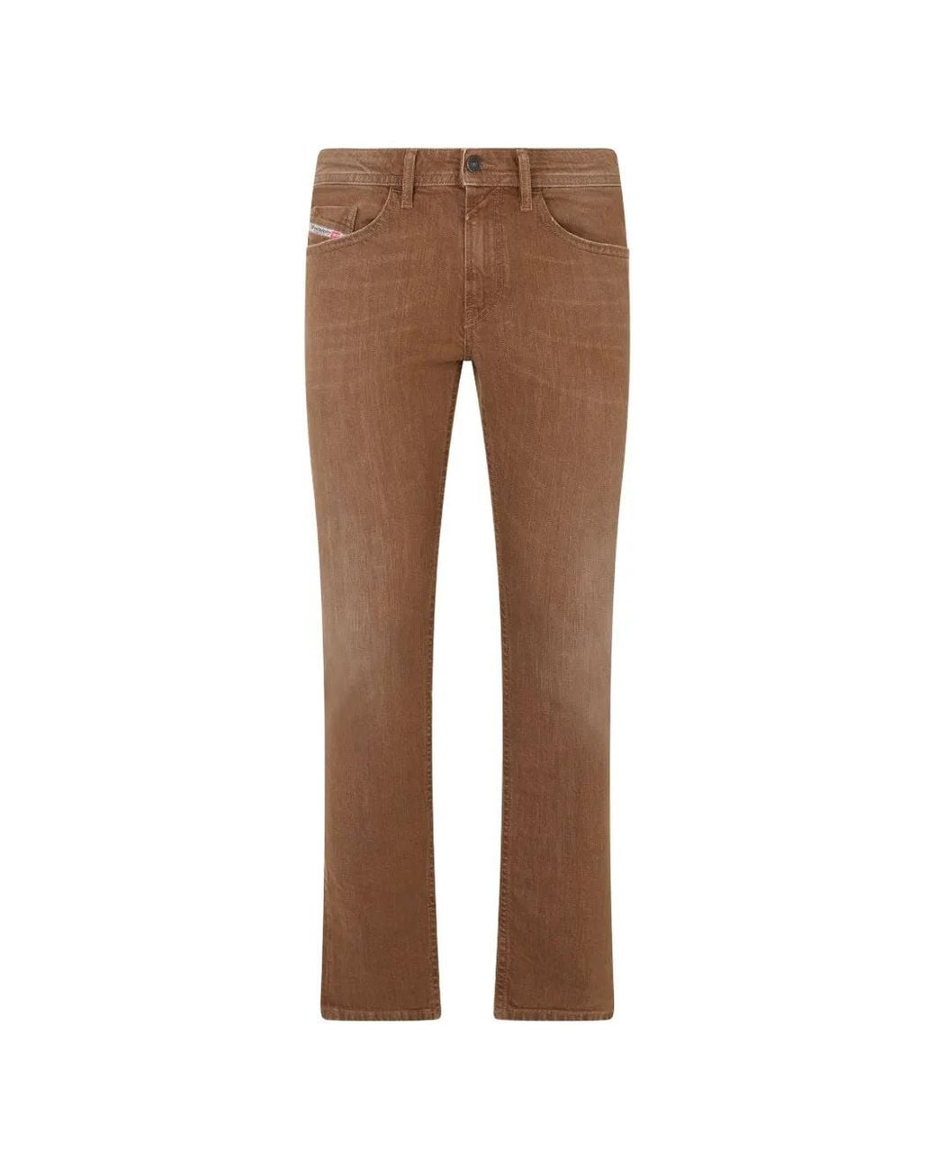 DIESEL Brown Jean À Coupe Droite for men