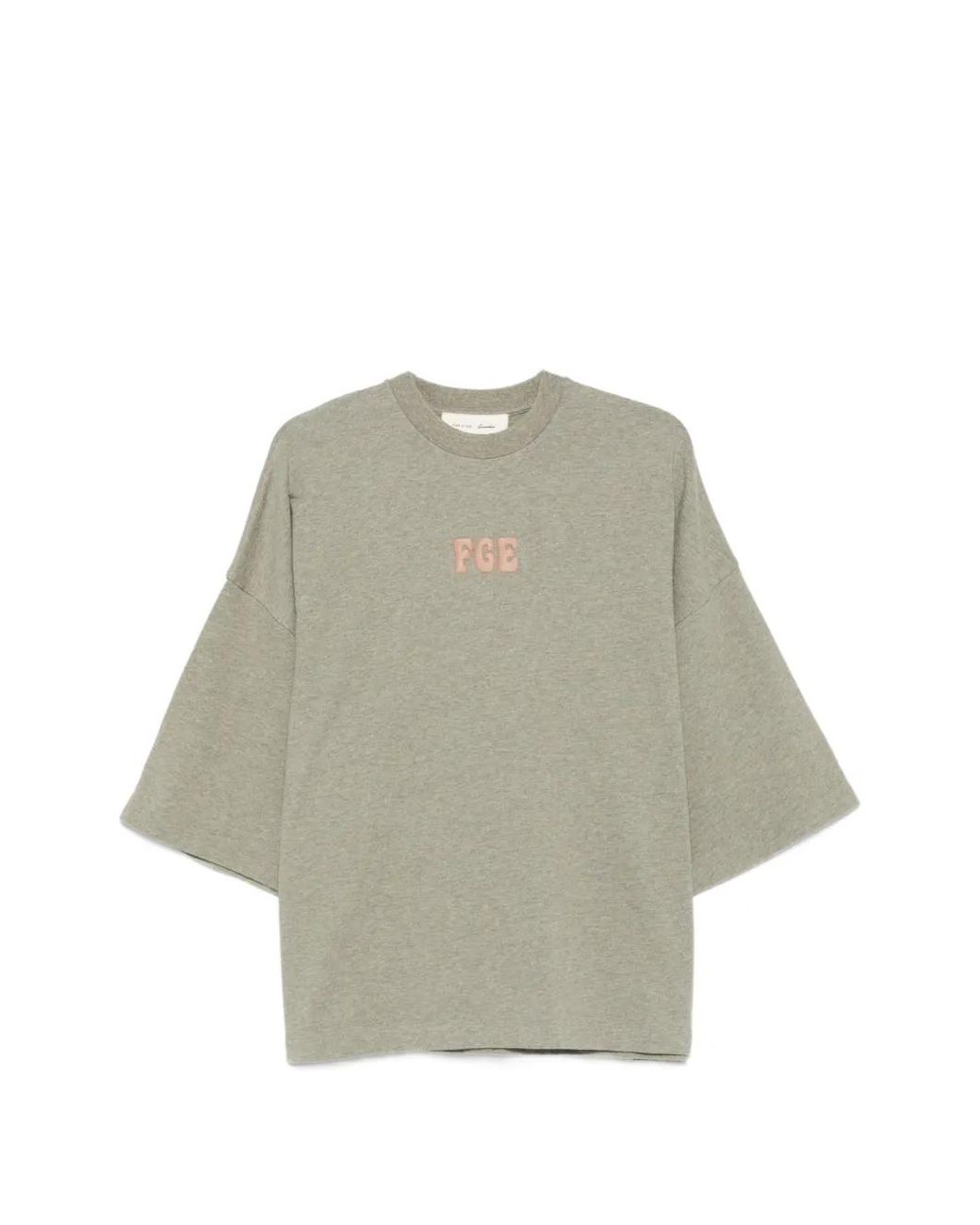 Fear Of God Natural Logo-Print Round-Neck T-Shirt for men