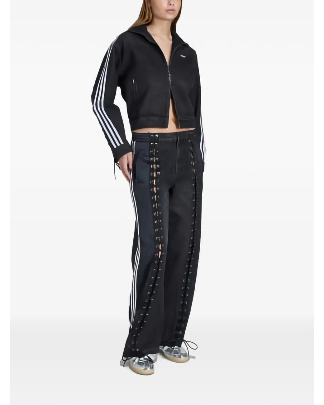 Adidas Black Originals Denim Fb Lacing Trousers