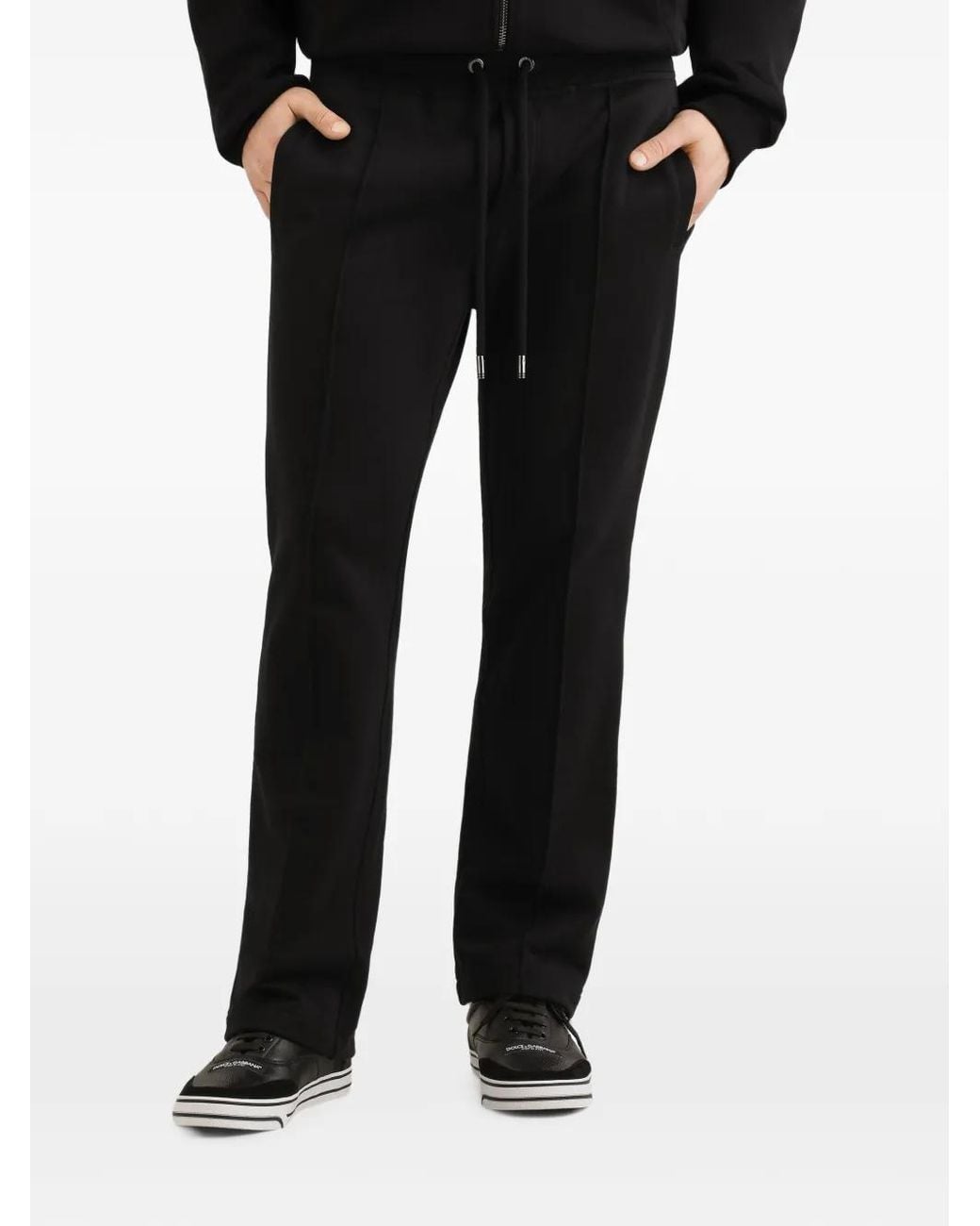 Dolce & Gabbana Black Jersey Jogging Trousers for men