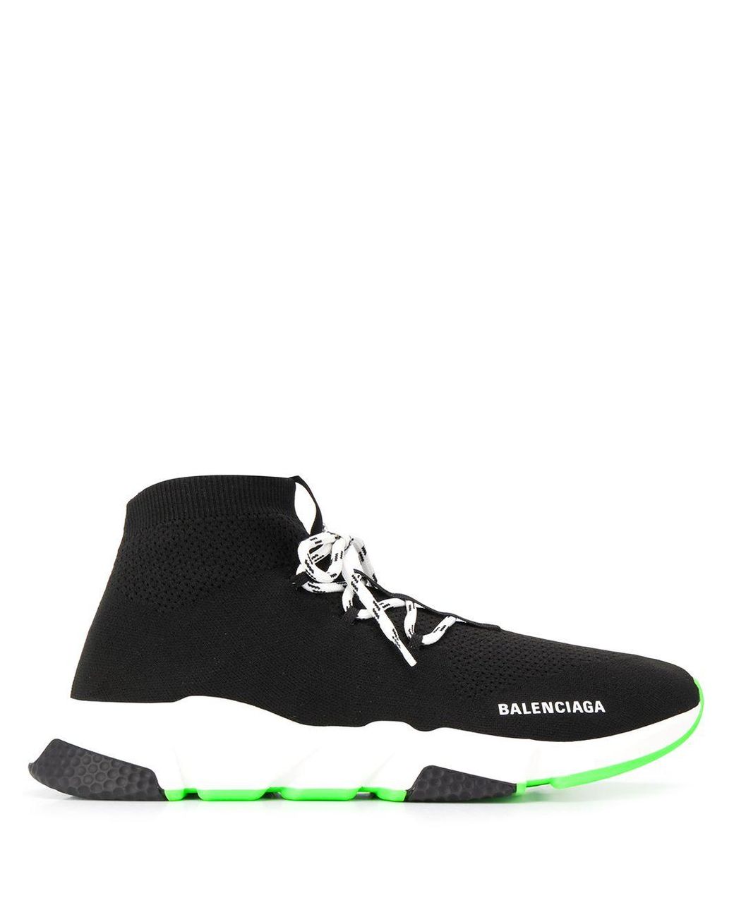 Balenciaga Speed Lace-up Knitted Trainers in Black for Men - Save 41% ...