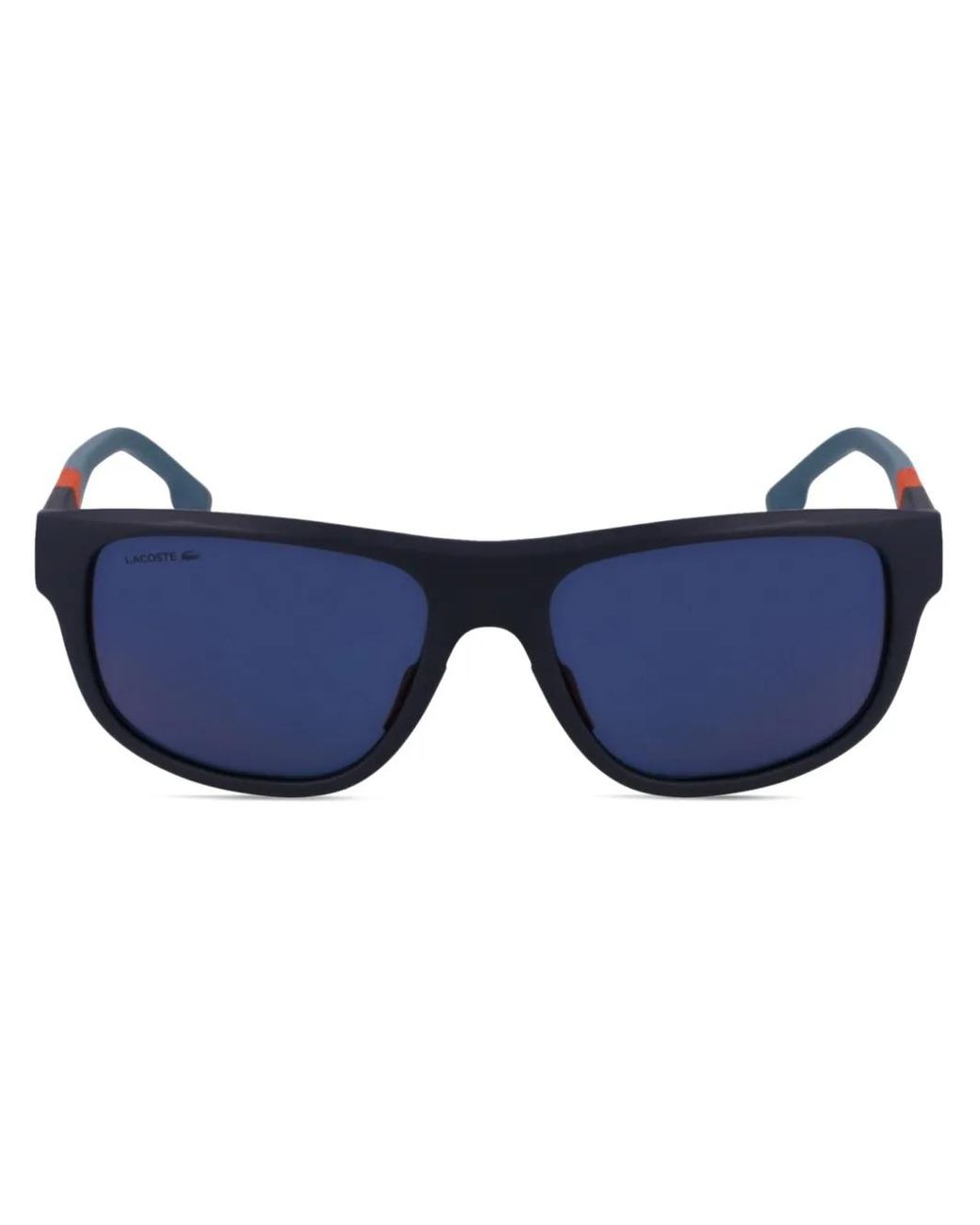 Lacoste Blue Rectangle-Frame Sunglasses for men