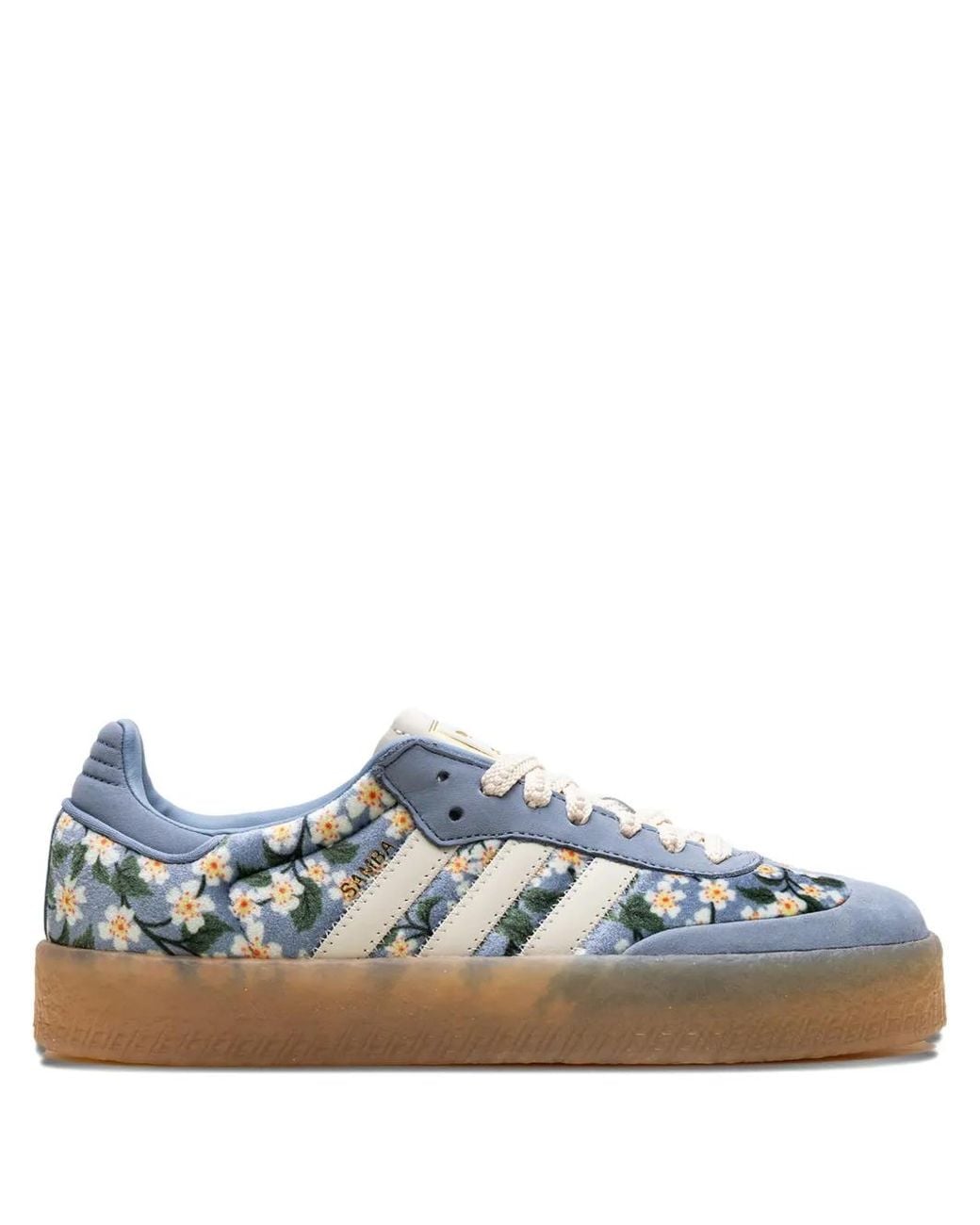 adidas gazelle silver green womens The Expresso Floral Coquette Sneaker