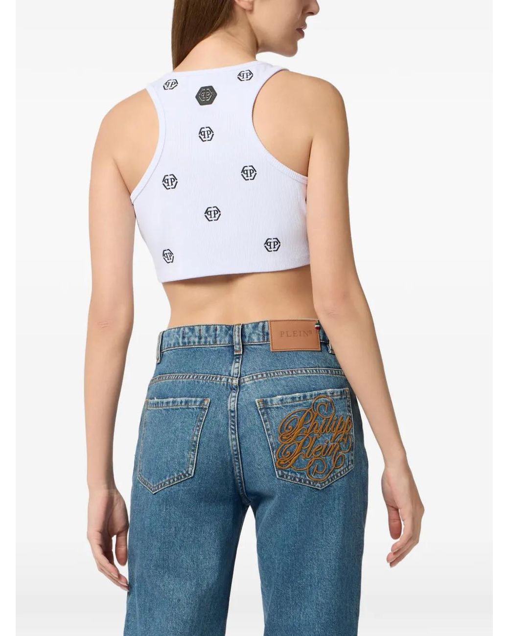 Top A Coste di Philipp Plein in White