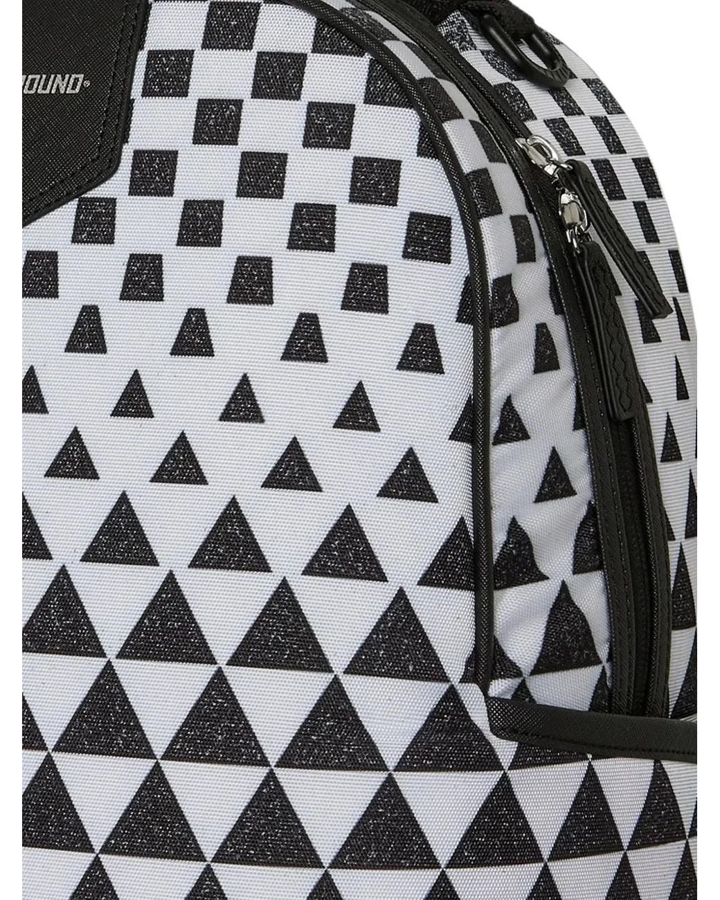 Sprayground White Illusion Fusion Shark Backpack for men