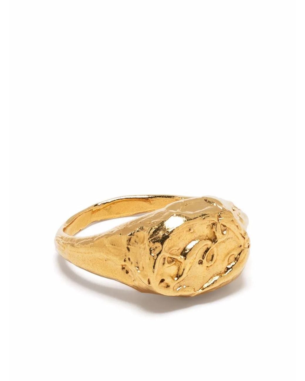 Alighieri Metallic Capricorn Signet Ring
