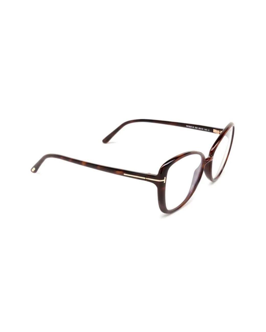 Tom Ford Brown Cat-Eye Glasses