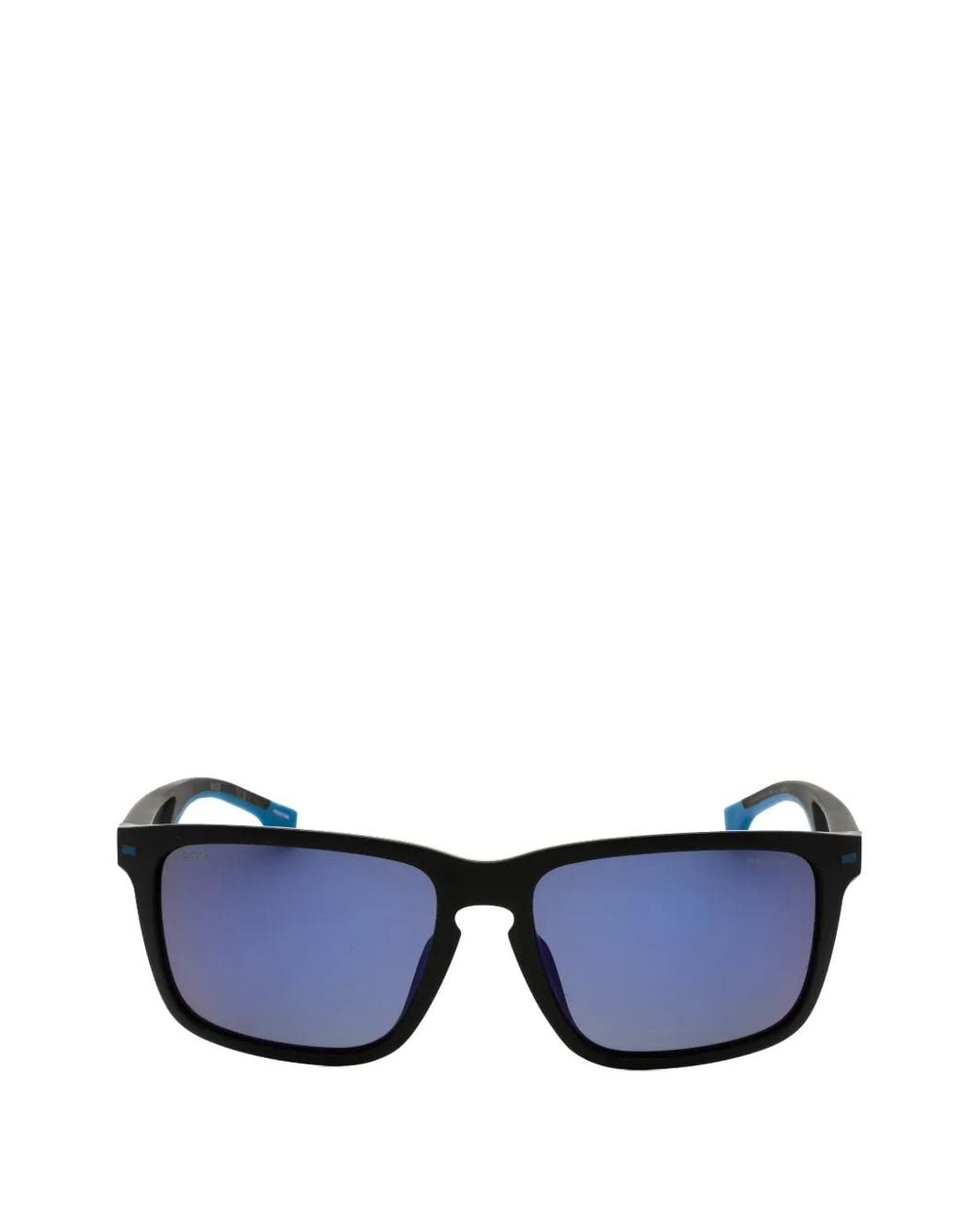 Boss Blue Rectangle-Frame Sunglasses for men