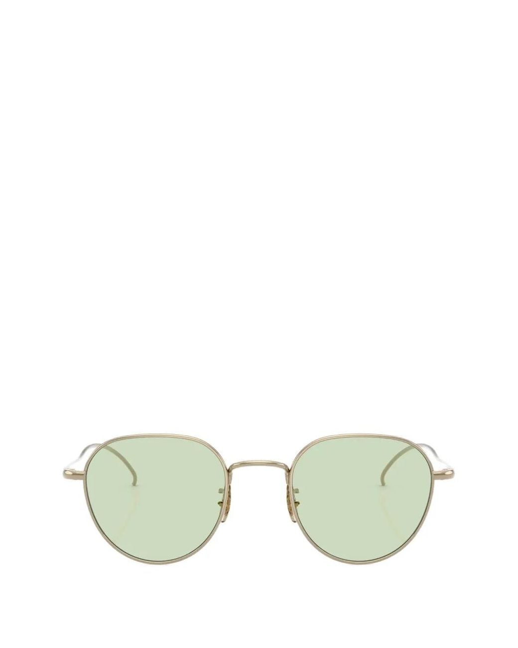 Oliver Peoples Green Tk-16 Round-Frame Sunglasses