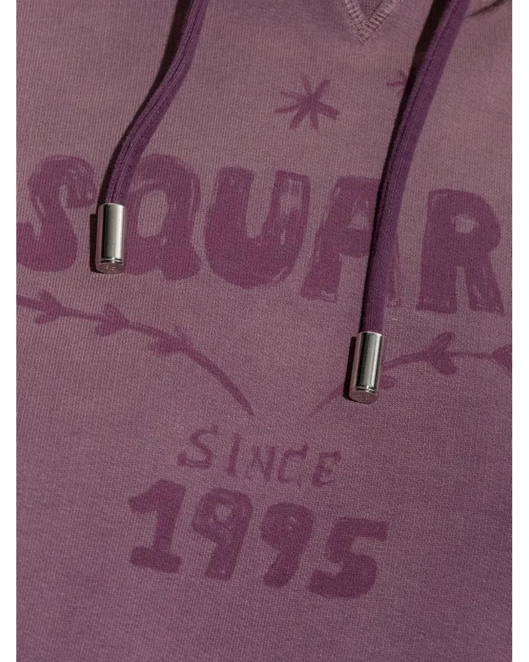 DSquared² Sweatshirt Met Logo in het Purple