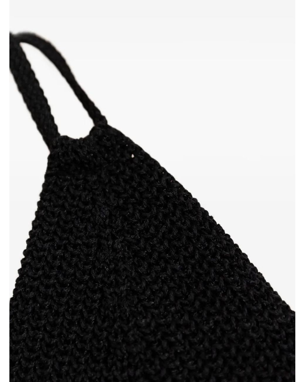 Akep Black Knitted V-Neck Top