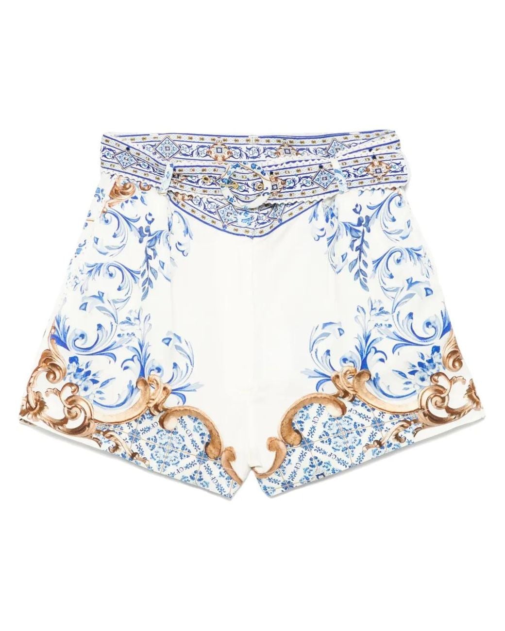 Camilla Blue Printed Shorts