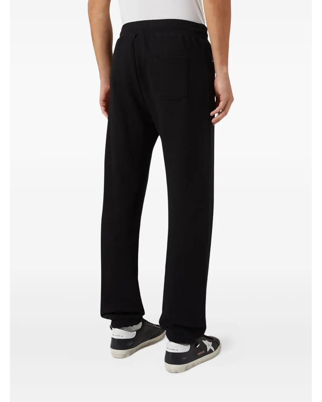 DOMREBEL Black Drawstring Track Pants for men