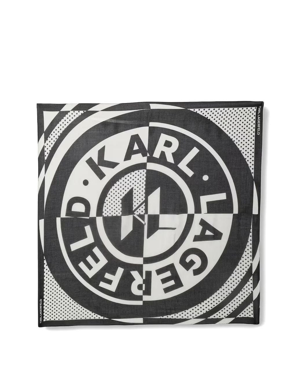 Karl Lagerfeld Black K/Circle Modal Scarf