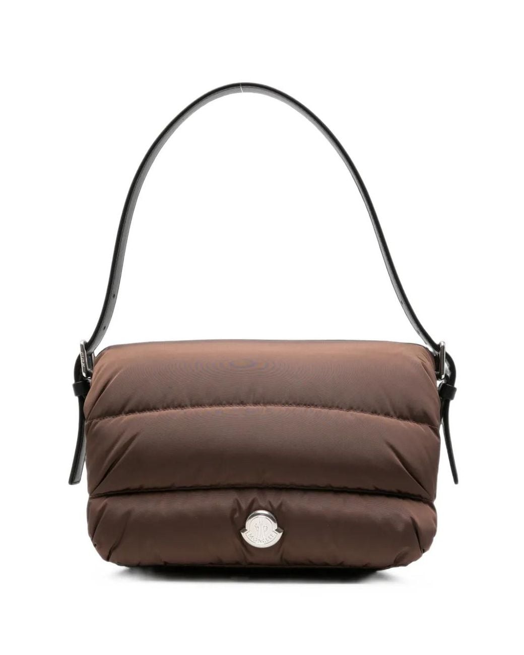 Moncler Brown Quilted Padded Shoulder Bag