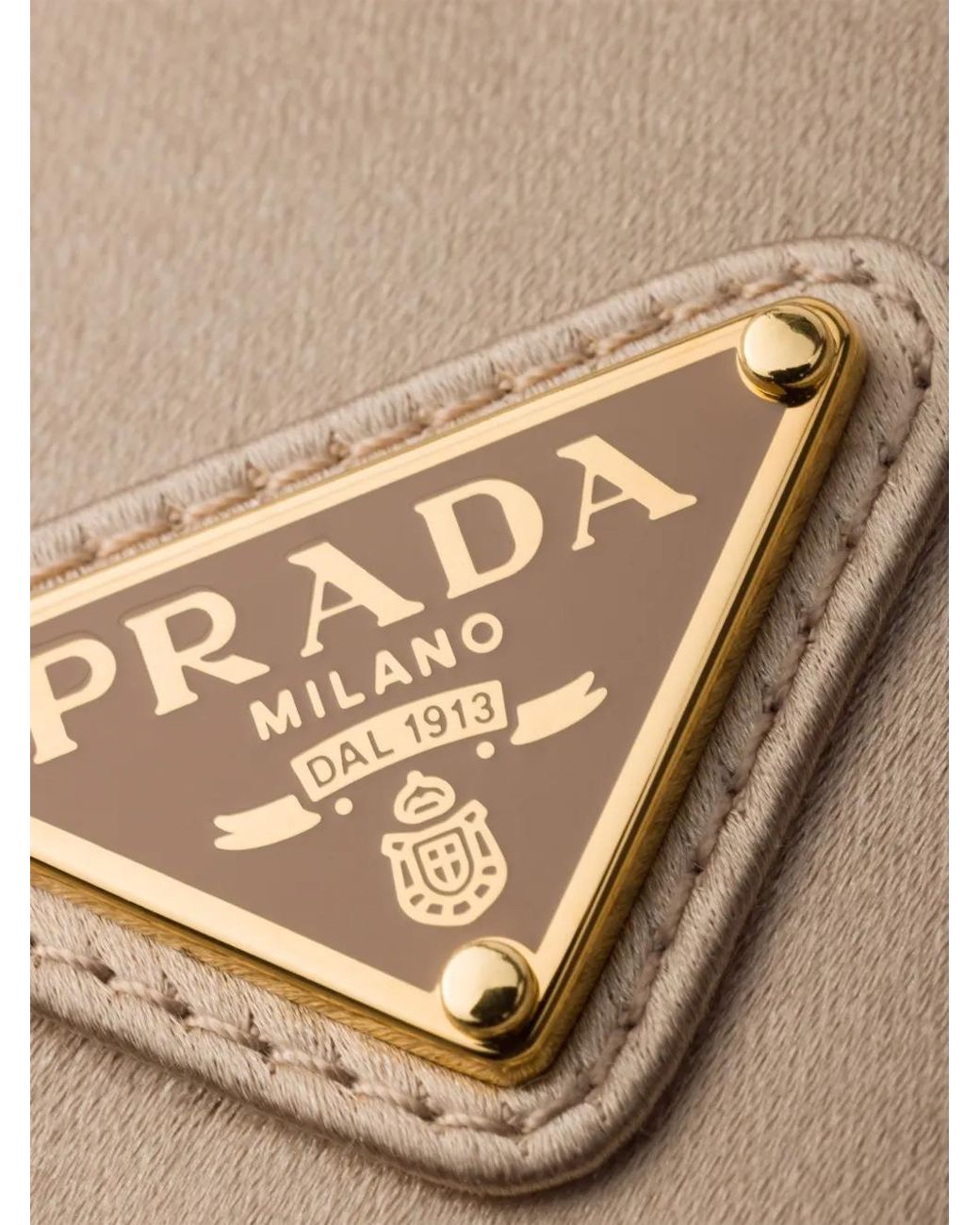 Prada Gray Mini-Tasche Aus Leder