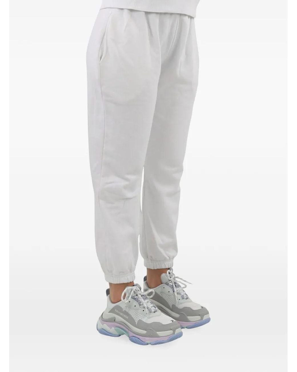 Follovers Gray Elasticate-Waistband Track Pants