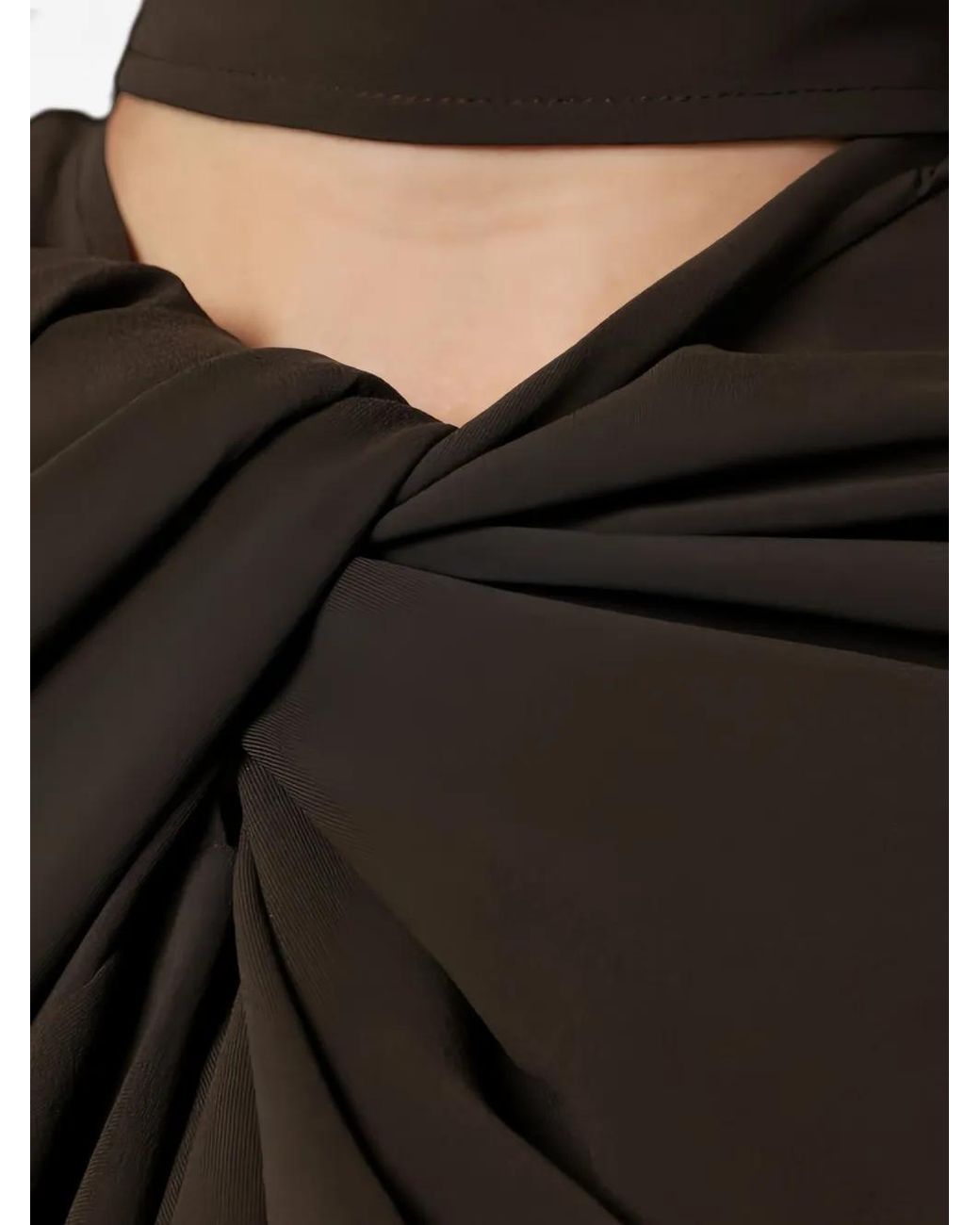 NAMACHEKO Black Long Sleeve Twisted Top