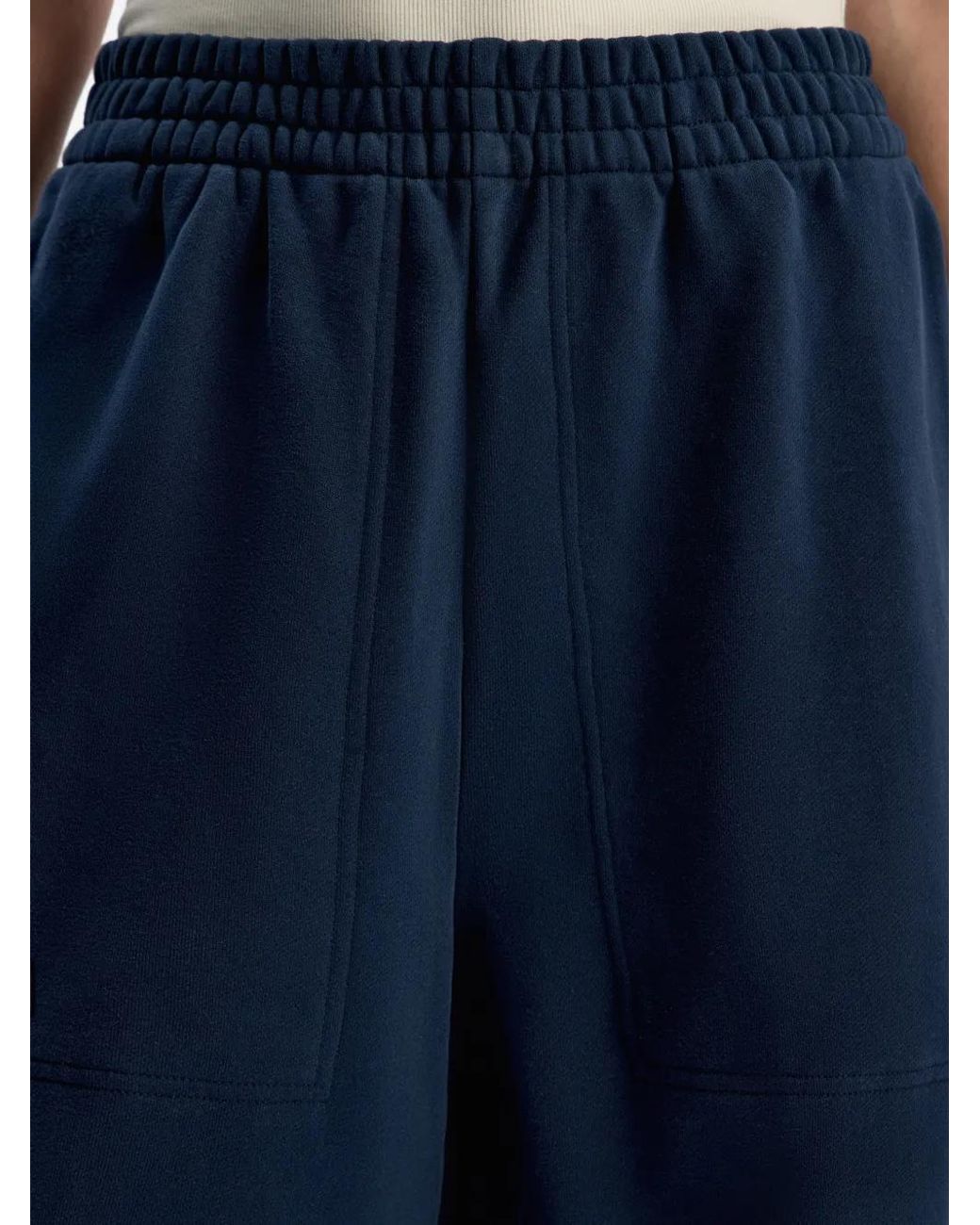 12 STOREEZ Blue Patch-Pocket Track Pants