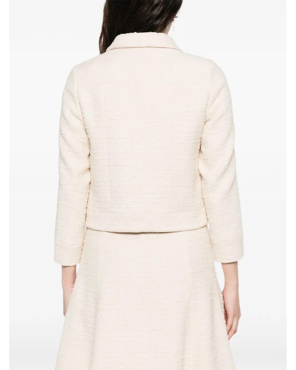 N°21 White Woven Pocket Jacket