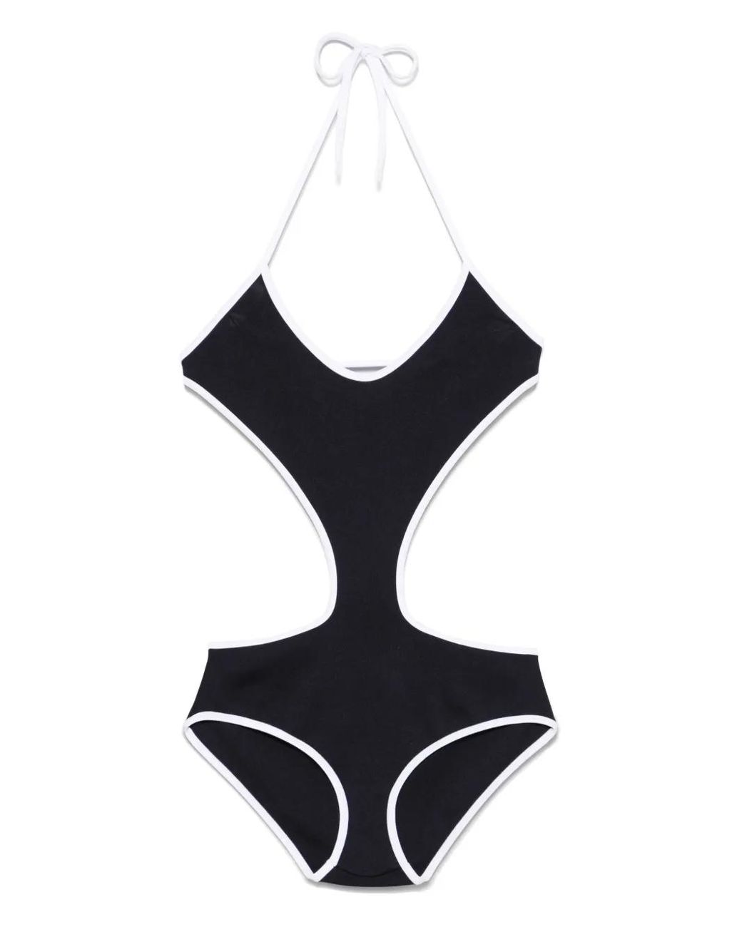 Miu Miu Black Technical Knit Swimsuit