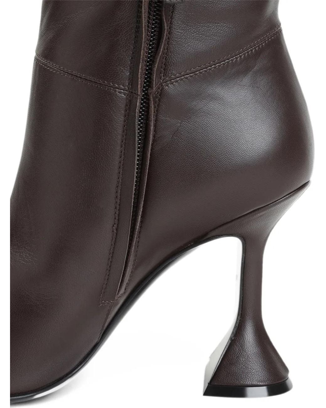 AMINA MUADDI Black Pointed-Toe Over-The-Knee Boots