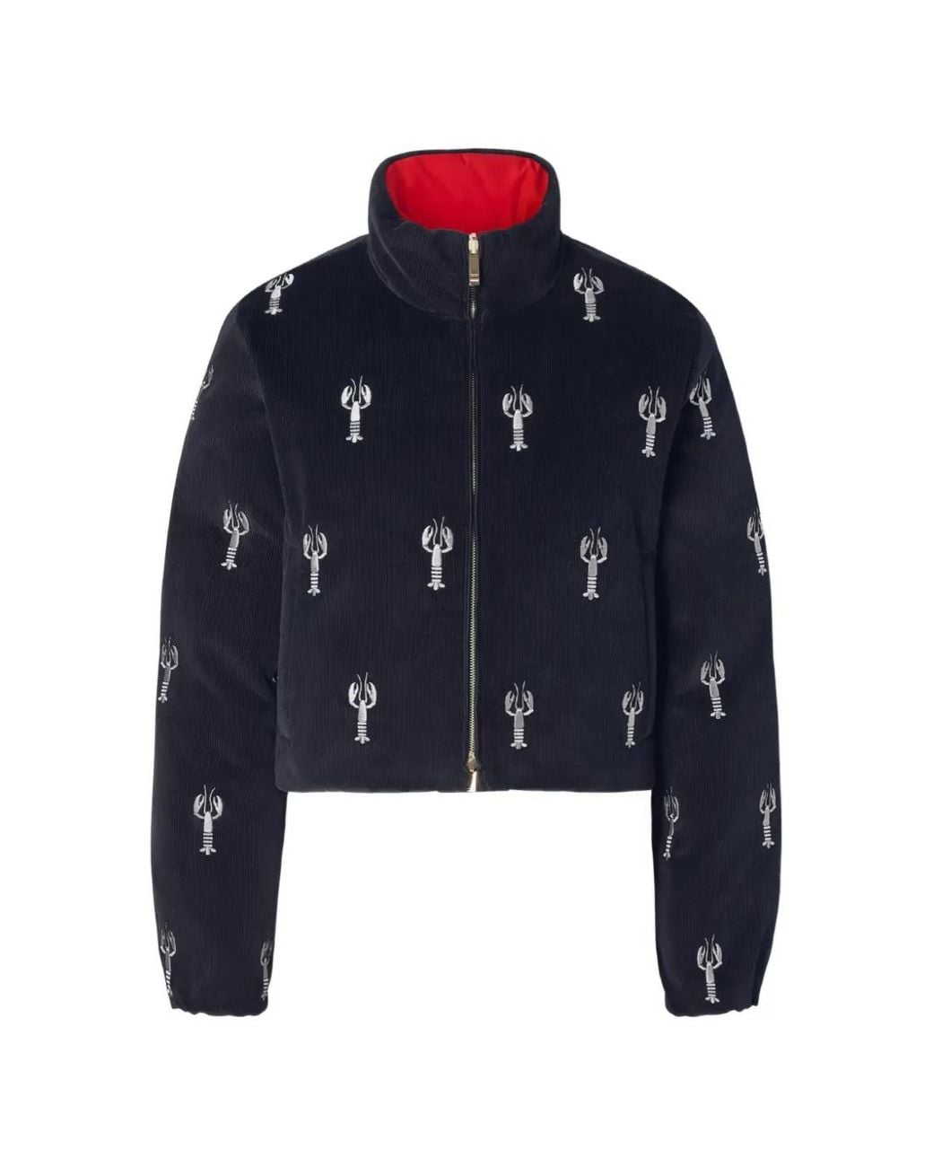 Thom Browne Blue Lobster-Stitch Reversible Jacket