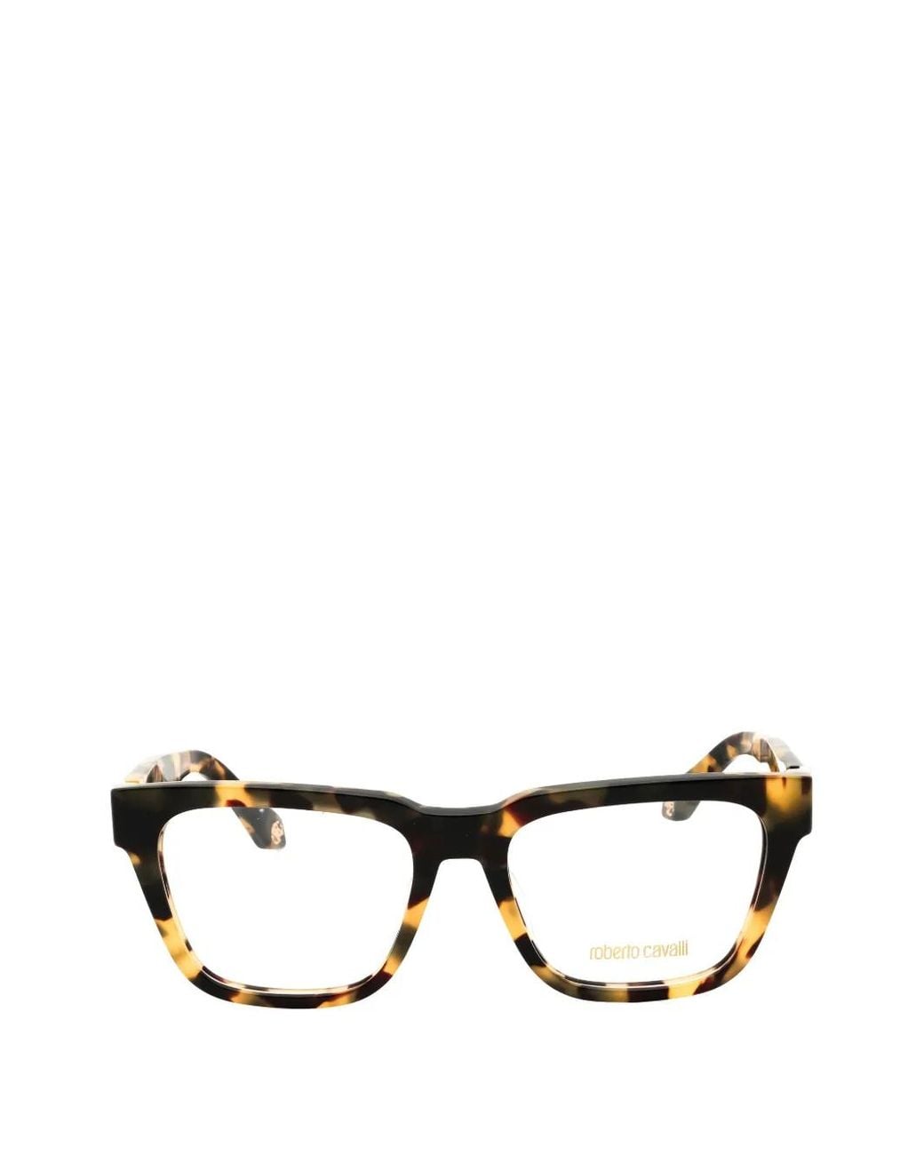 Roberto Cavalli Black Vrc026M Rectangle-Frame Glasses