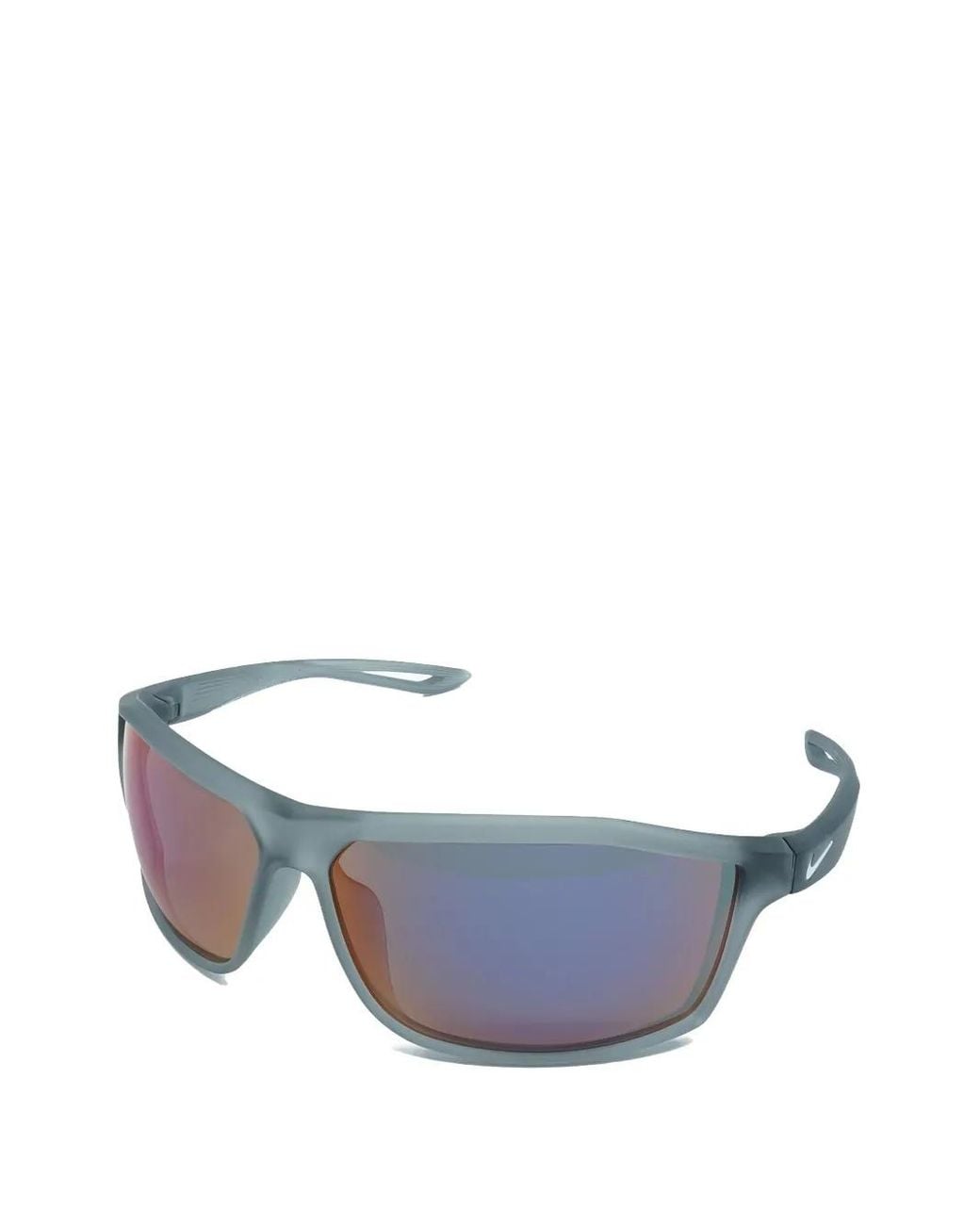 Nike Blue Intersect Rectangle-Frame Sunglasses for men
