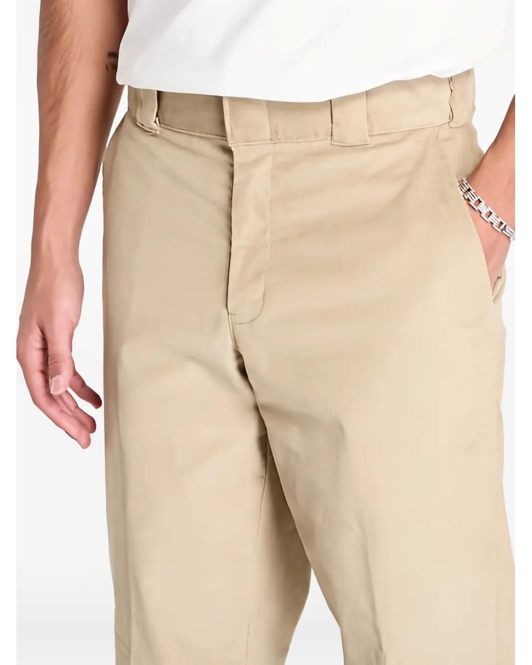 Dickies Natural Darted Chino Trousers for men