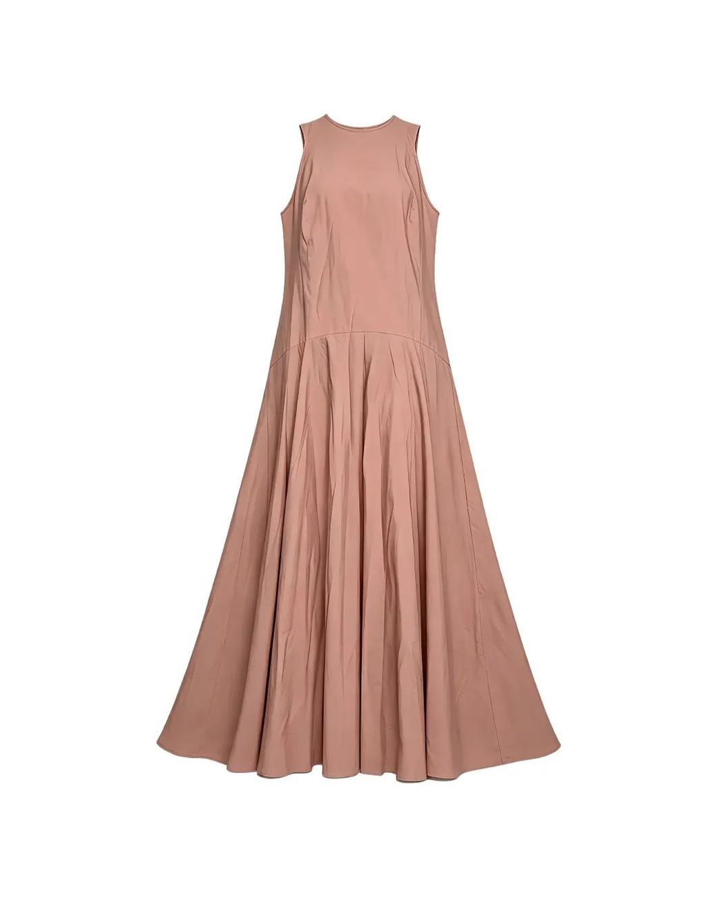 Brunello Cucinelli Pink Sleeveless Maxi Dress