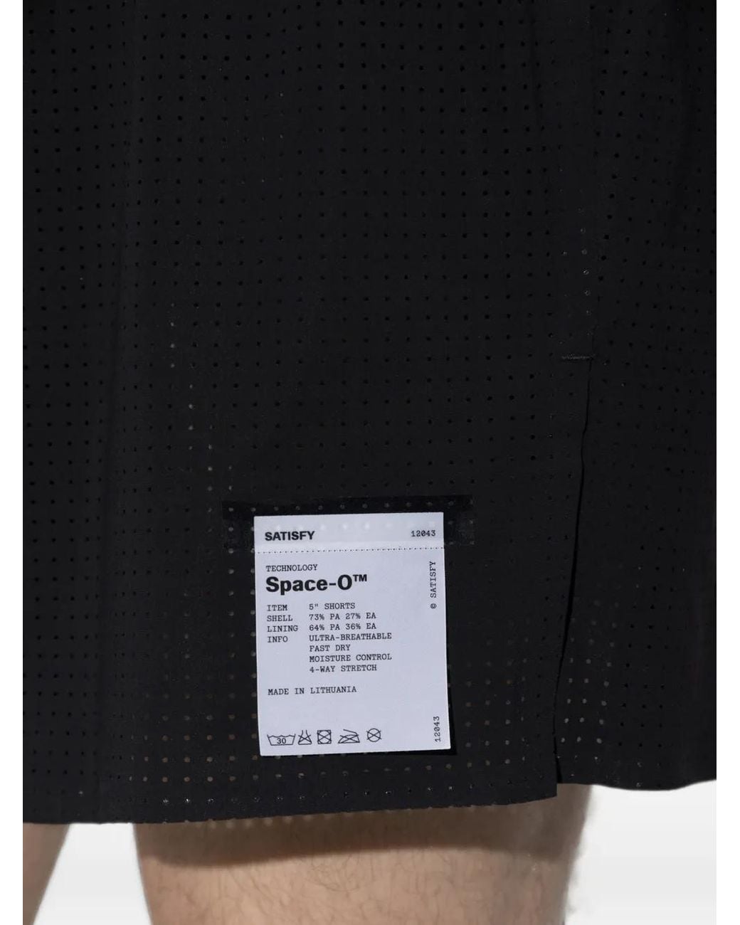 Satisfy Black Space-O 5" Shorts for men