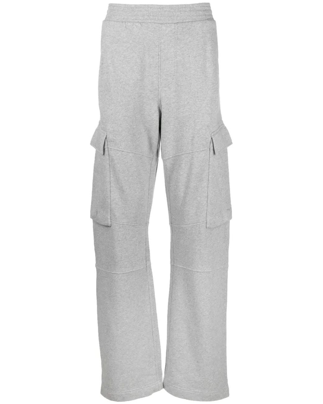 Givenchy Gray Cargo Cotton Track Pants for men