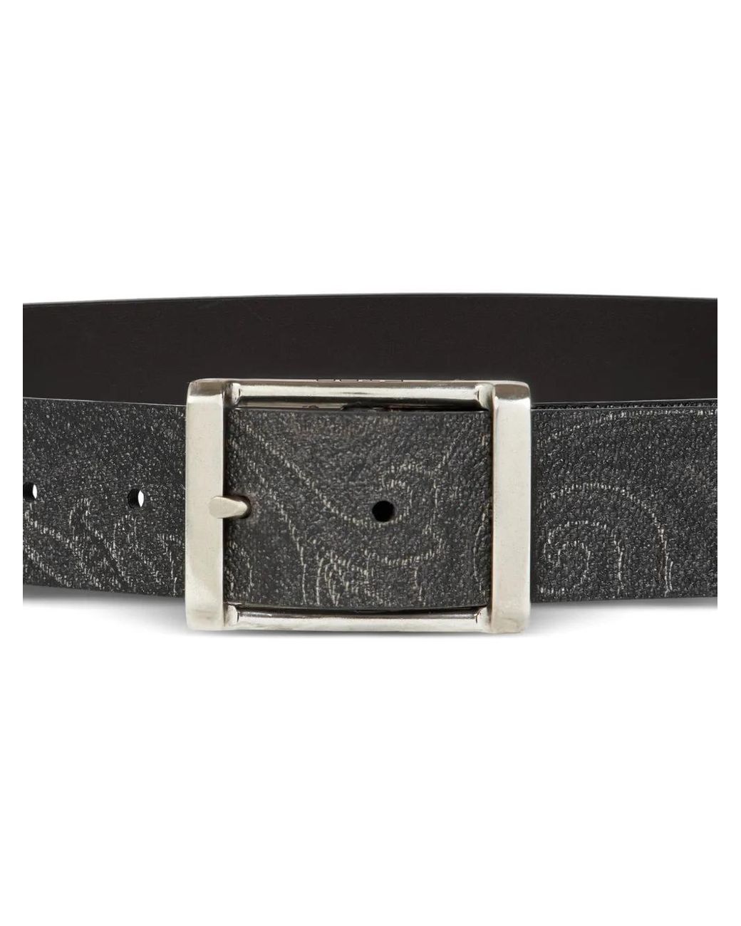 Etro Brown Reversible Leather Belt for men