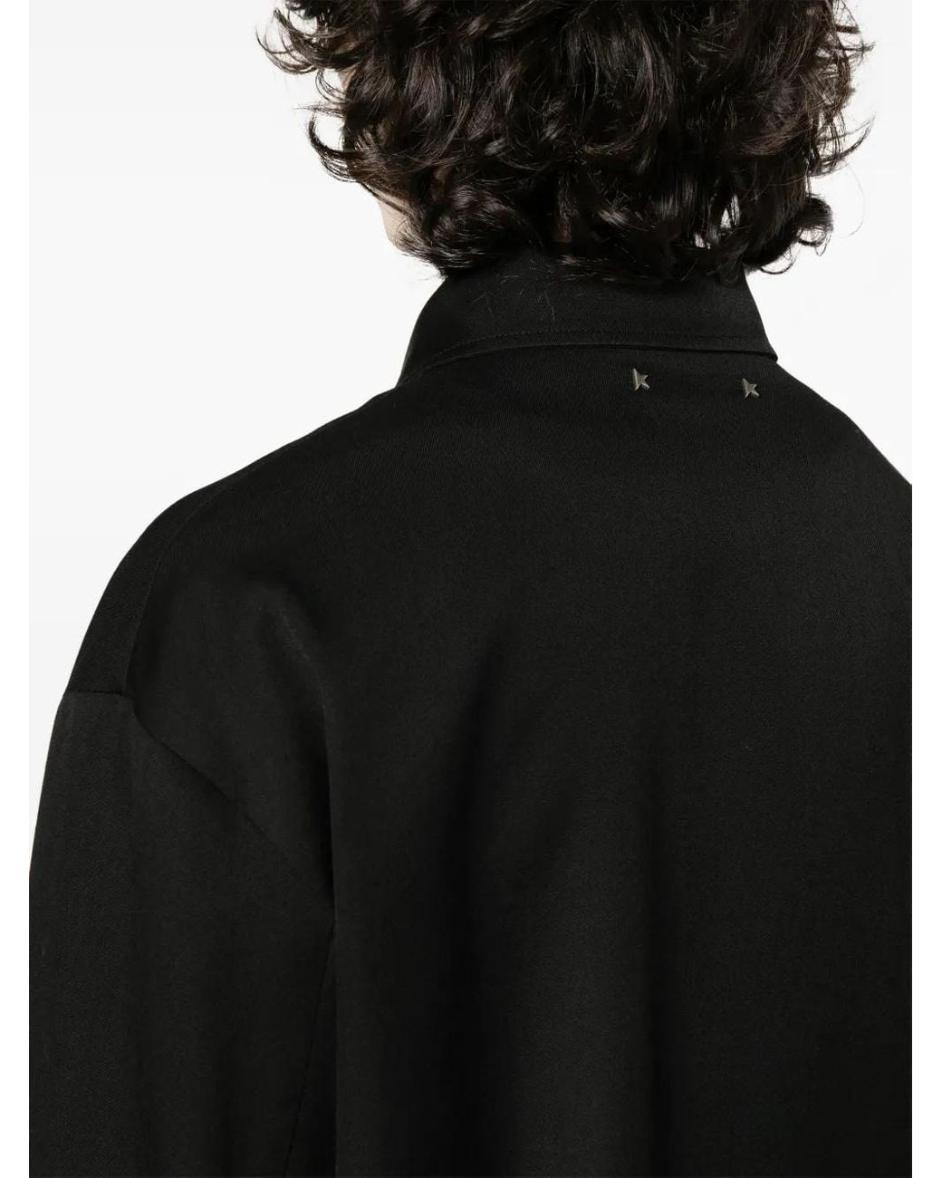 Golden Goose Deluxe Brand Black Wool Zipped Jacket for men