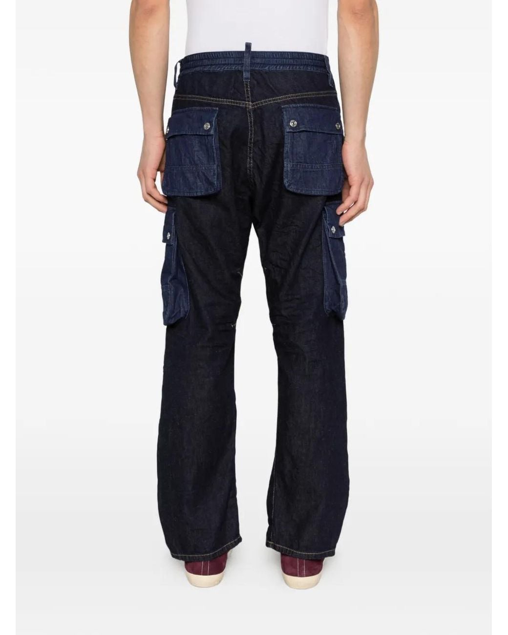 DSquared² Blue Relaxed Fit Denim Jeans for men