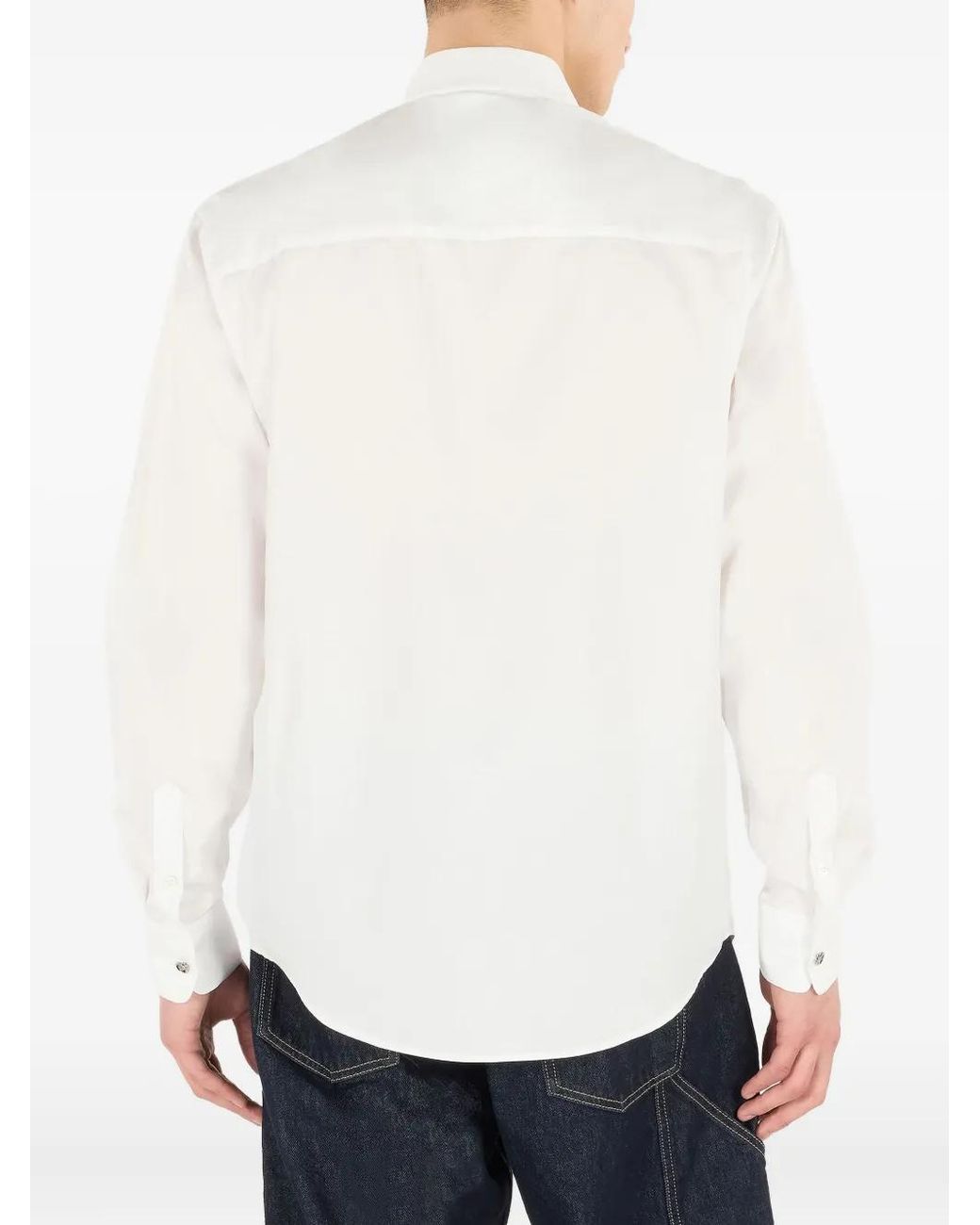 Roberto Cavalli White Dragon-Print Shirt for men