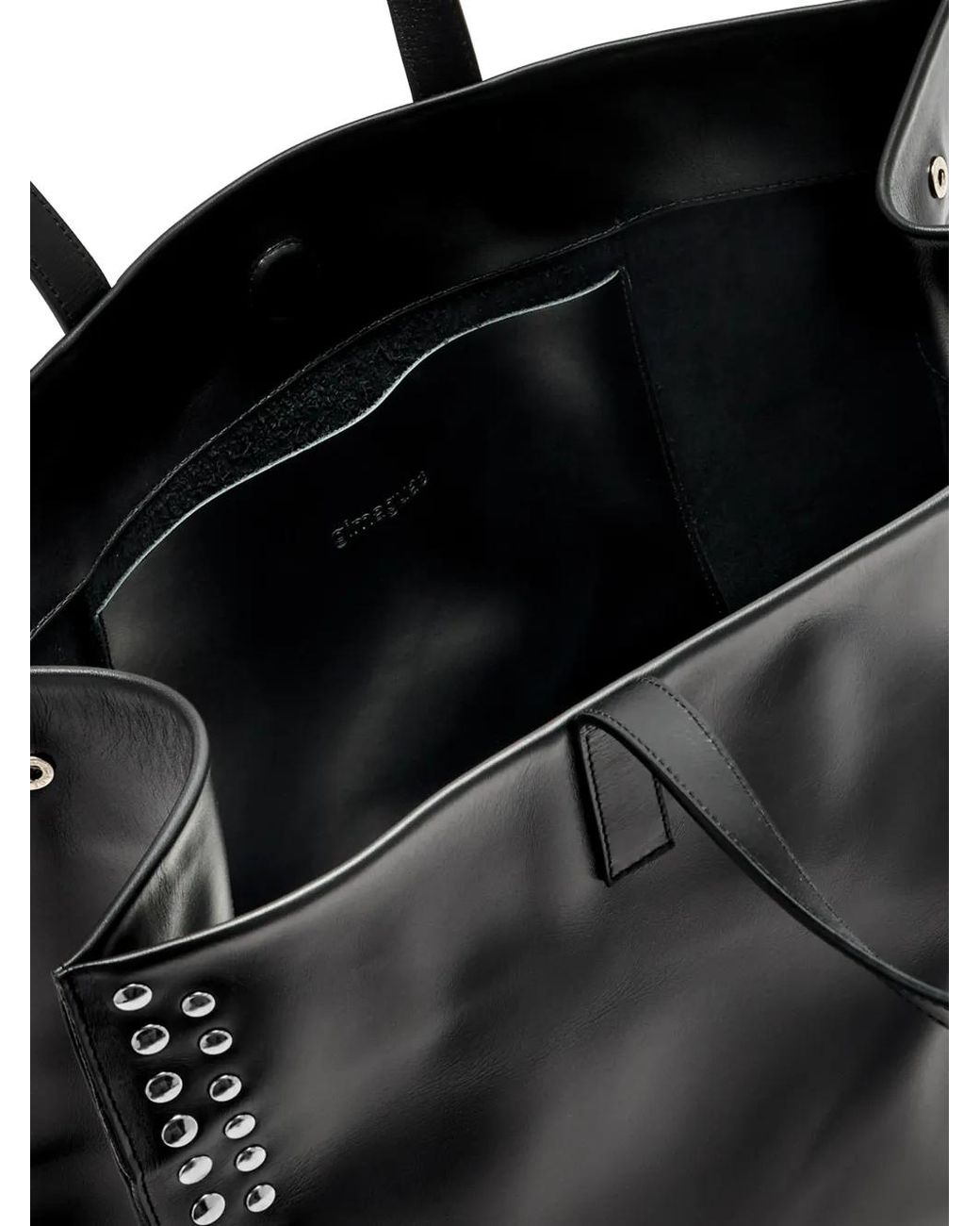 GIMAGUAS Black Studded Tote Bag
