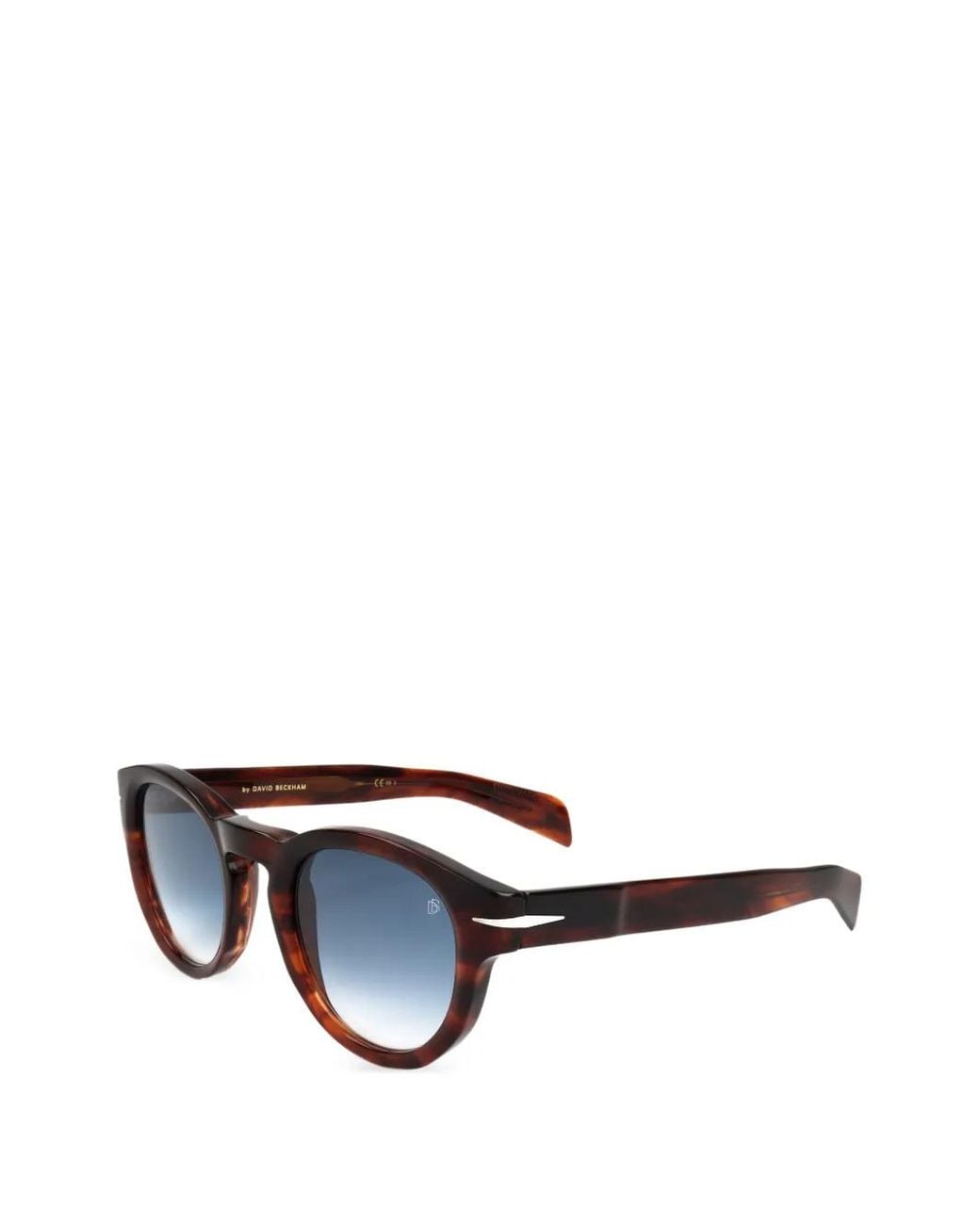 David Beckham White Round-Frame Sunglasses for men