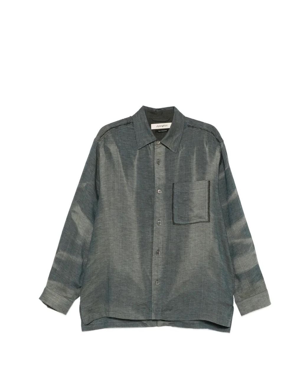 JiyongKim Gray Short-Sleeve Shirt for men