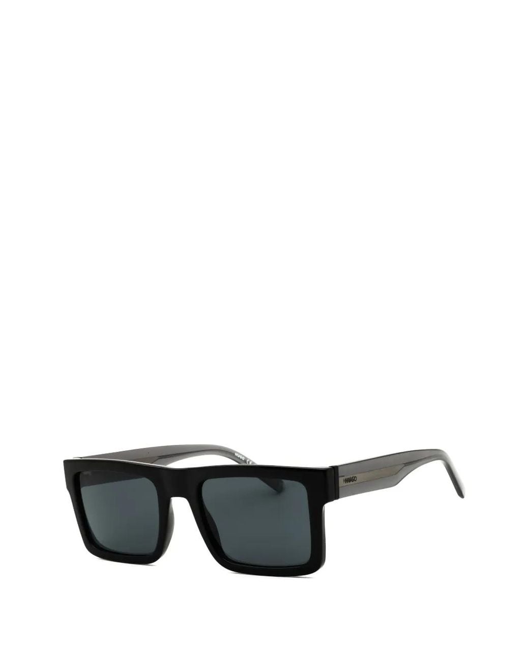 HUGO Black Rectangle-Frame Sunglasses for men