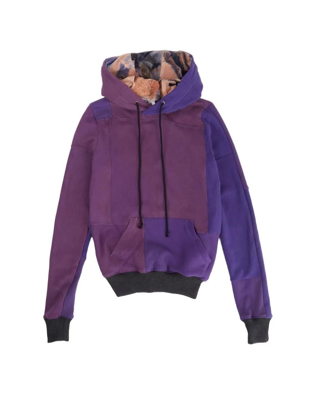 DRx FARMAxY FOR LN-CC Purple Multi-Panel Drawstring Hoodie
