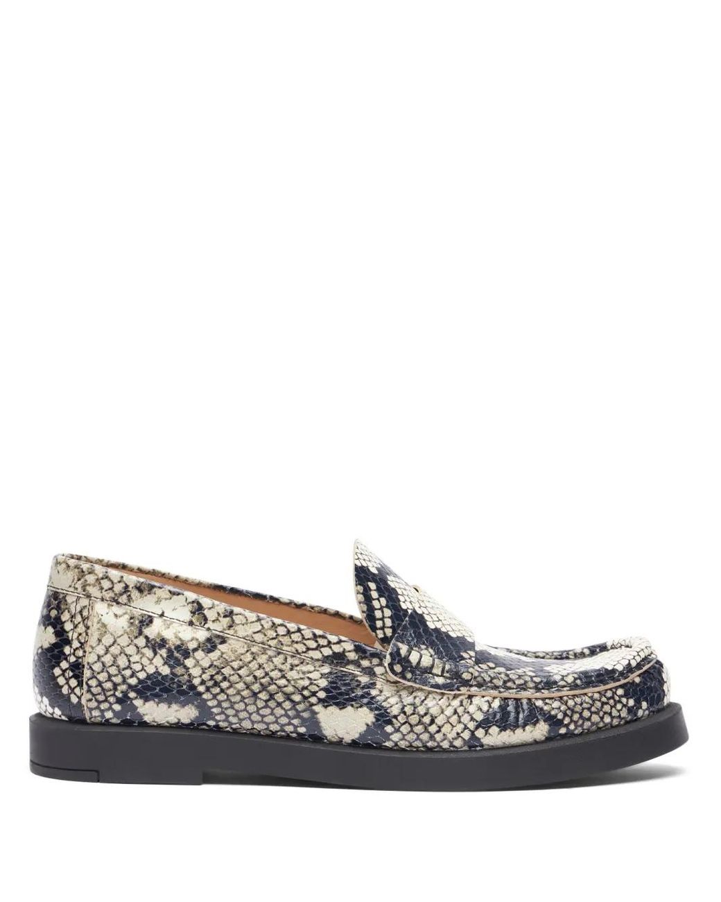 Stuart Weitzman Gray Blake Loafers