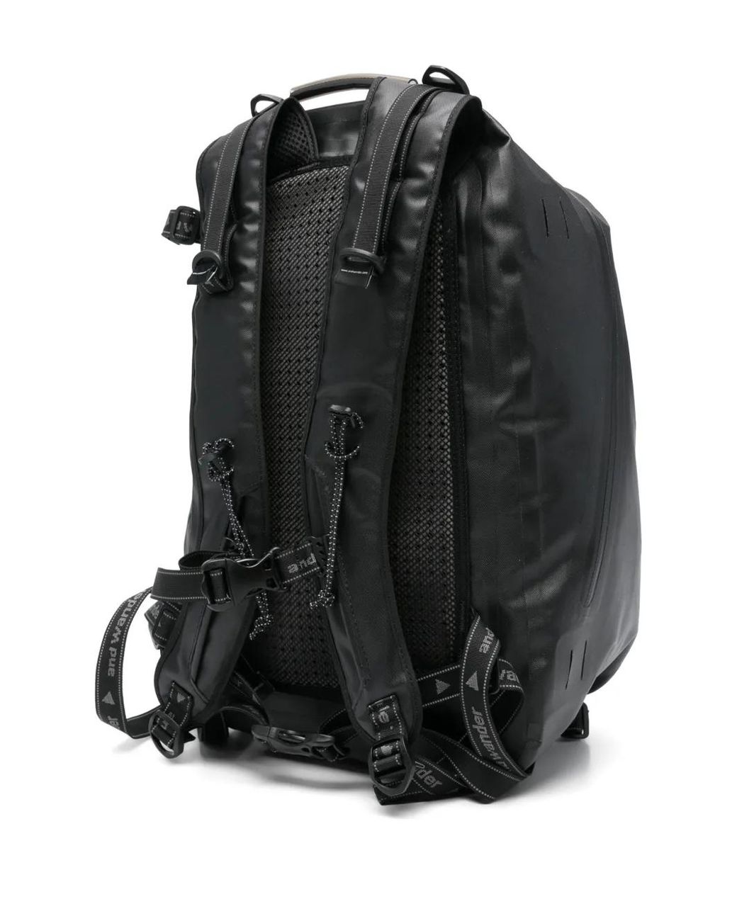 And Wander Black Waterproof Backpack for men