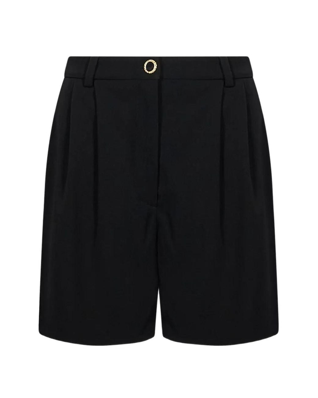 Alessandra Rich Black Short À Pinces
