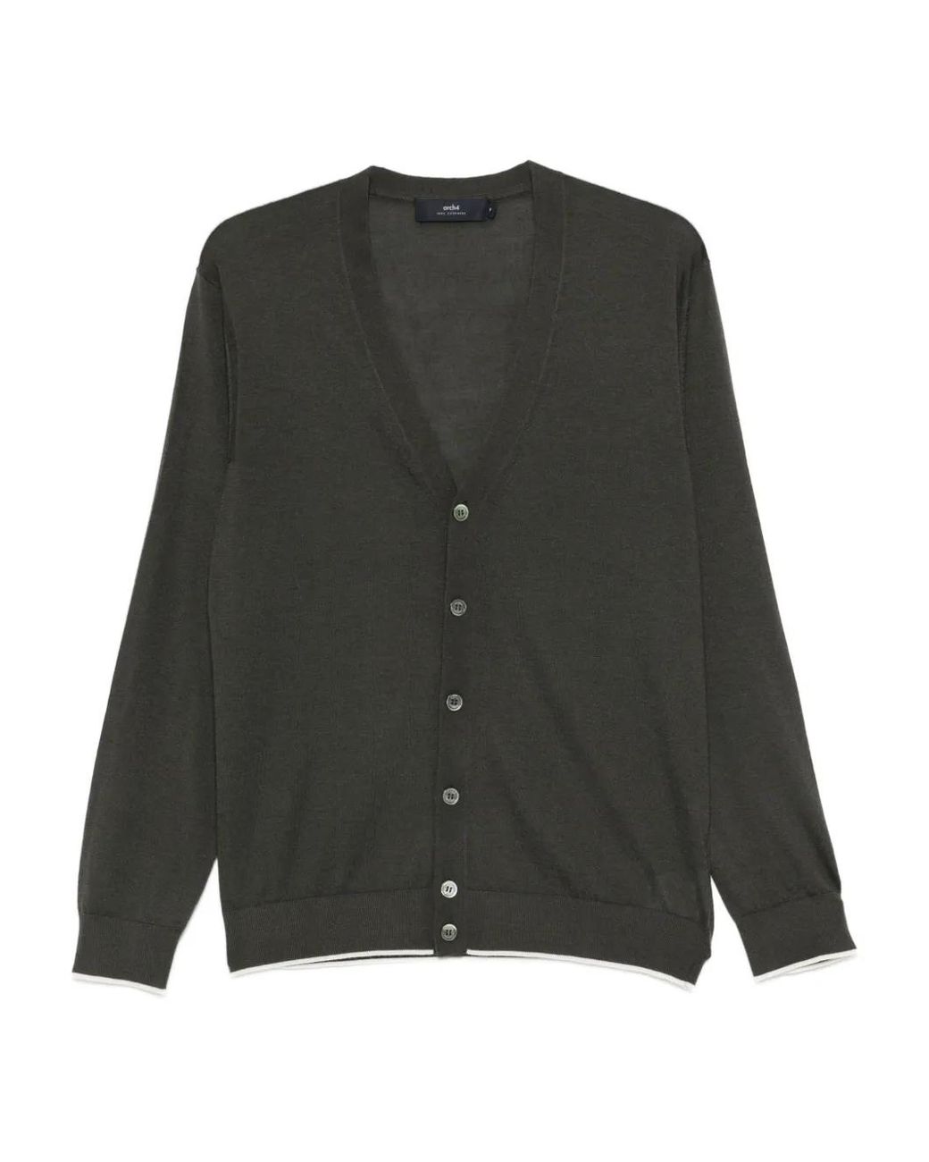 arch4 Green Mr Cruickshank Buttoned Cardigan for men