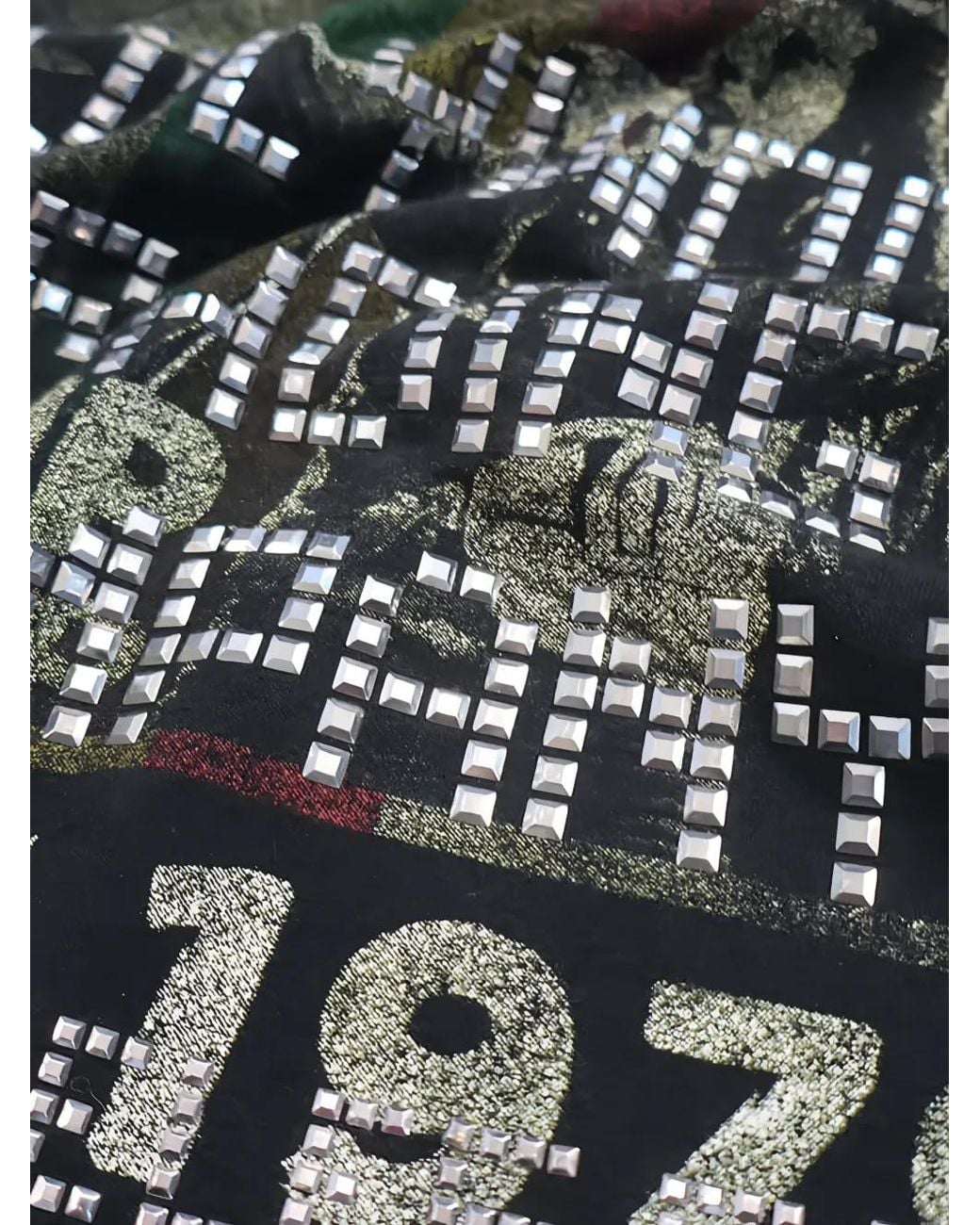 HTC Black Bob Marley Studded T-Shirt for men
