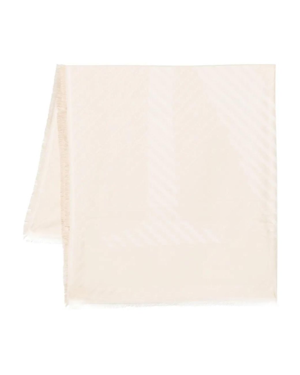 Sciarpa Con Effetto Jacquard di Max Mara in White